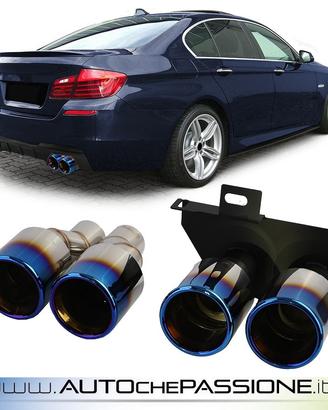 Coppia terminalini scarico per Bmw F10/F11 titanio