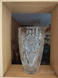 vaso cristallo di Bohemia vintage 