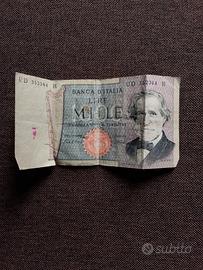 banconota 1000 Lire Italiane Giuseppe Verdi 