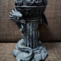 Statua BLACK DRAGON Drago di Fuoco Portaoggetti