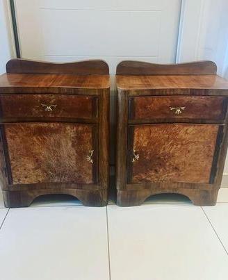 2comodini in radica anni 40-50