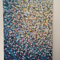 Quadro astratto e moderno 140x200cm - telaio abete