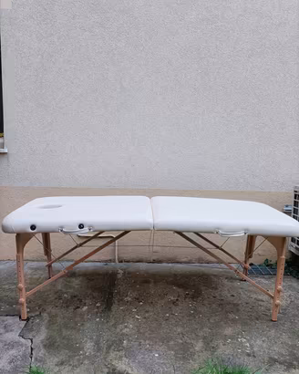 Lettino da massaggio portatile in legno