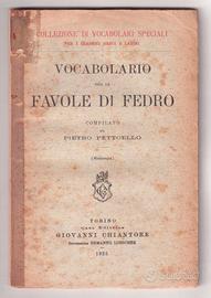 Pettoello Vocabolario per le favole di Fedro 1925