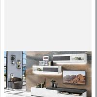 Soggiorno moderno più vetrina 4 ante