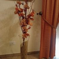 Vaso in vetro completo di fiori secchi