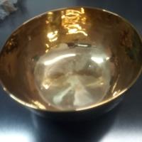 Coppa in bronzo martellato