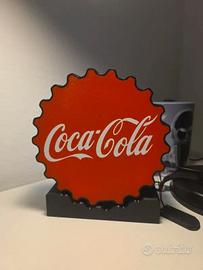 Lampada LED Coca Cola stile retrò stampa 3d