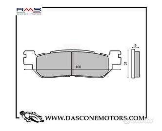 Pastiglie posteriori Yamaha XMAX 250cc 2005 2009