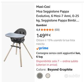 Seggiolone pappa bambini