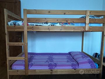 LETTO A CASTELLO CON MATERASSI NUOVISSIMI!