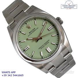 ROLEX Oyster Perpetual 126000 Pistachio dial NEW