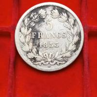 Francia 5 Franchi 1833 W Argento '900.

Paese Fran