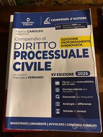 Compendio diritto processuale civile 2026