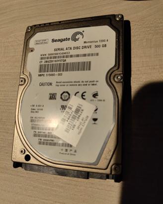 Hard Disk 2.5" Seagate Momentus 500GB 7200RPM SATA