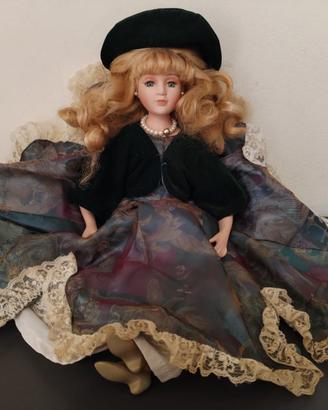 Bambola ceramica Victorian Dolls 40 cm 