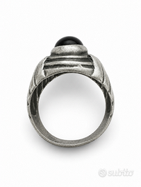 Anello vintage Art Deco con pietra in onice