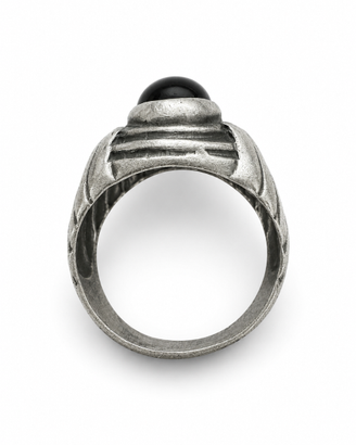 Anello vintage Art Deco con pietra in onice