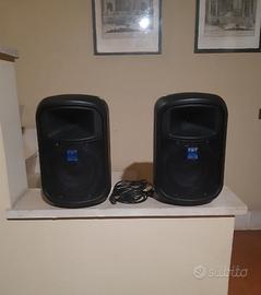 Coppia casse audio amplificate fbt dj karaoke live