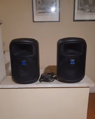 Coppia casse audio amplificate fbt dj karaoke live