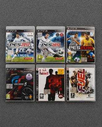 Lotto 6 giochi PlayStation 3 PS3 originali