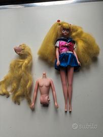 Bambola sailor moon e pezzi di ricambio