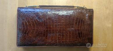 Borsetta Bruno Magli in Coccodrillo vintage