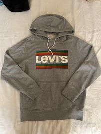 Felpa Levi’s grigia con cappuccio  – Taglia S