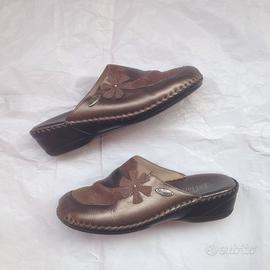 Pantofole in vera pelle