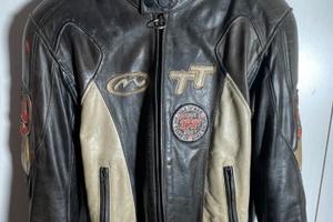 GIUBBOTTO MOTO PELLE MTECK VINTAGE TOURISTROPHY