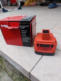 batteria originale nuova hilti b144 2.6