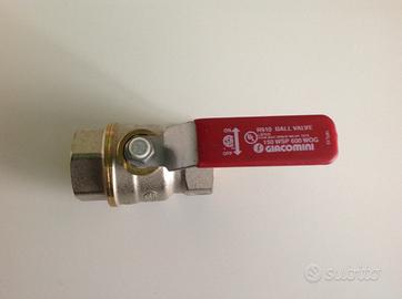Valvola in ottone con sfera a dado