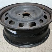 4 cerchi in acciaio 6.5x16 5x114.3 neri 5 fori