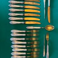 Servizio di posate antiche 800 Solingen