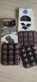 5 stampi per cioccolatini in silicone