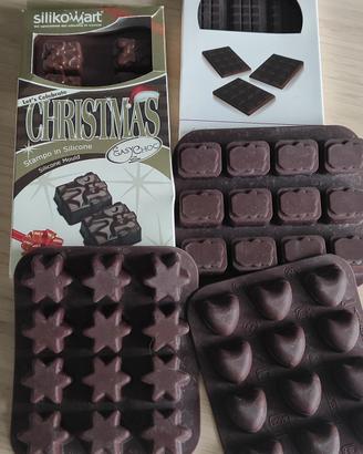5 stampi per cioccolatini in silicone