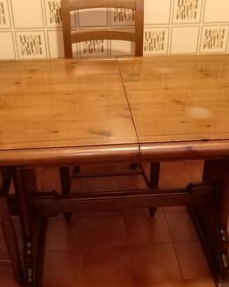 tavolo frattino allungabile +4 sedie 
