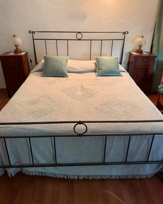 Testiera letto matrimoniale in ferro battuto