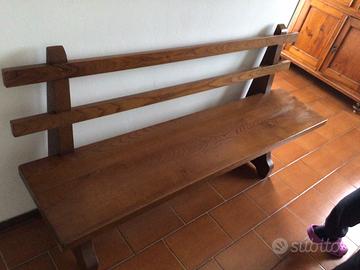Panca di legno massello