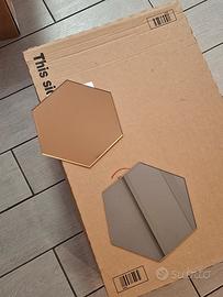 set specchi esagonali