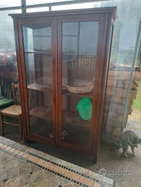 vetrinetta cristalliera antica 