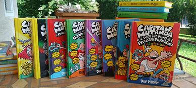 Set 8 libri Capitan mutanda.