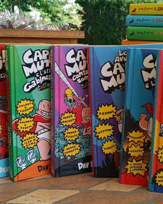 Set 8 libri Capitan mutanda.