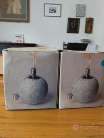 2 lampade ad olio Stone
