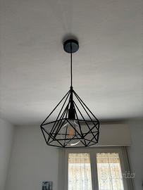 Lampadario acciaio