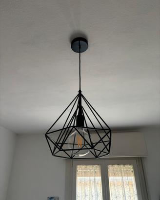 Lampadario acciaio