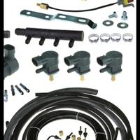 Iniettori Romano GPL+Rail+Raccordi+Riduttore+Elett