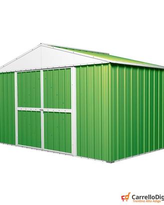Capanno box esterno lamiera 360x175cm verde chiaro