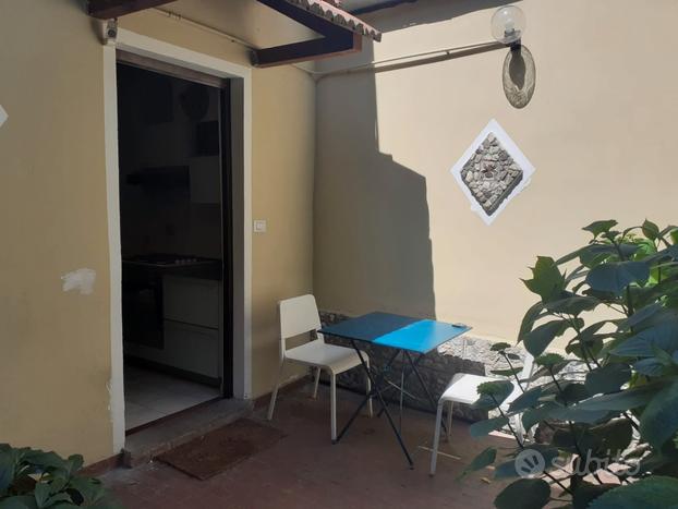 Monolocale VIA CHATILLON 370EURO CON GIARDINO