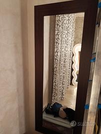 Specchio in rovere scuro